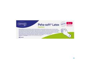 Untersuchungshandschuhe Latex Unsteril Peha/soft Comfort Puderfrei L 100st, A-Nr.: 5890671 - 01