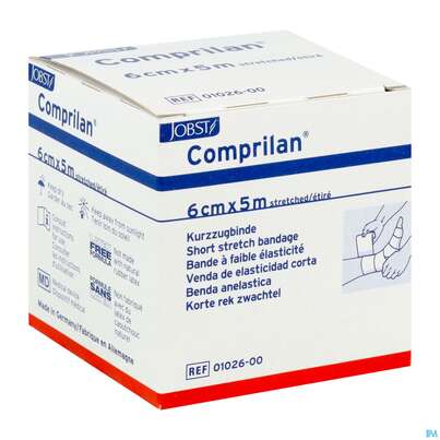 Sie sehen eine Packung Elastische Binden Comprilan Textilelast.kurzzugbinde 5mx 6cm Nr 0102600 1st, Produktbild: 03 Elastische Binden Comprilan Textilelast.kurzzugbinde 5mx 6cm Nr 0102600 1st, A-Nr.: 1402924 - 03