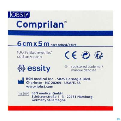 Sie sehen eine Packung Elastische Binden Comprilan Textilelast.kurzzugbinde 5mx 6cm Nr 0102600 1st, Produktbild: 06 Elastische Binden Comprilan Textilelast.kurzzugbinde 5mx 6cm Nr 0102600 1st, A-Nr.: 1402924 - 06