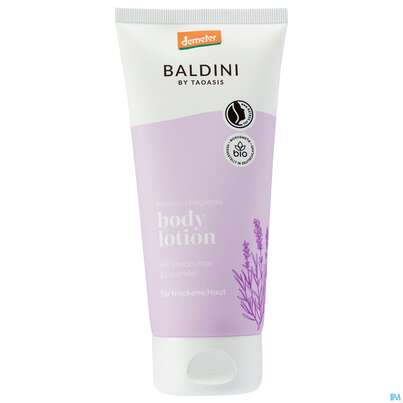 Sie sehen eine Packung Taoasis Baldini Bodylotion Demter Lavendel 200ml, Produktbild: 01 Taoasis Baldini Bodylotion Demter Lavendel 200ml, A-Nr.: 5997676 - 01