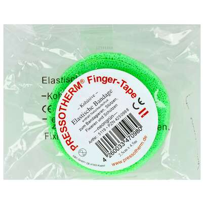 Tape Pressotherm/finger-tape Flexibel Kohaesive 2,5cmx 4,5m Neongruen 1st, A-Nr.: 4250998 - 02