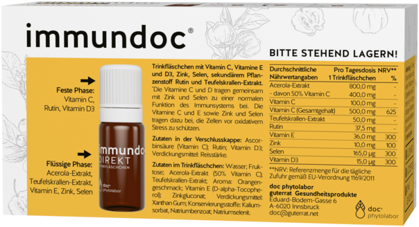 immundoc® DIREKT Trinkfläschchen, A-Nr.: 5329176 - 02