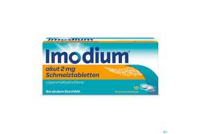 Imodium Akut Schmelztabl 2mg 10st, A-Nr.: 3769221 - 01