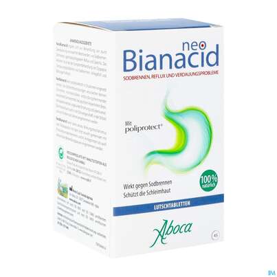 Sie sehen eine Packung Aboca Neobianacid Tabl Minze Ab 6 Jahren 45st, Produktbild: 05 Aboca Neobianacid Tabl Minze Ab 6 Jahren 45st, A-Nr.: 5571948 - 05