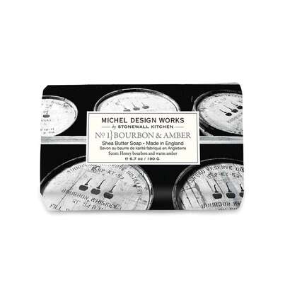 Sie sehen eine Packung Michel Design Works No. 1 Badeseife Bourbon Amber, Produktbild: 01 Michel Design Works No. 1 Badeseife Bourbon Amber, A-Nr.: 5967385 - 01