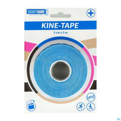 Tape Buddycare/med Kinesiologie Latexfrei 5cmx 5m Blau 1st, A-Nr.: 5845015 - 01