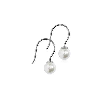 Sie sehen eine Packung Blomdahl Ohrhänger Perle weiß 6mm, Produktbild: 01 Blomdahl Ohrhänger Perle weiß 6mm, A-Nr.: 6019851 - 01