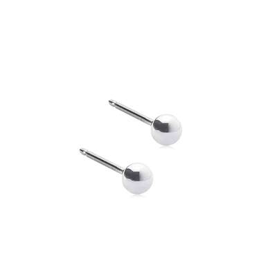 Sie sehen eine Packung Blomdahl Ohrstecker Ball Silber Titan, Produktbild: 01 Blomdahl Ohrstecker Ball Silber Titan, A-Nr.: 6020044 - 01
