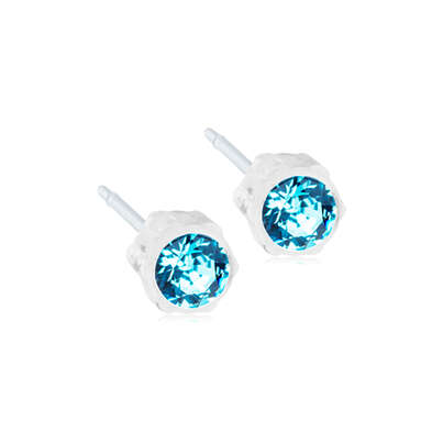 Blomdahl Ohrstecker Bezel Aquamarine, A-Nr.: 6036720 - 01