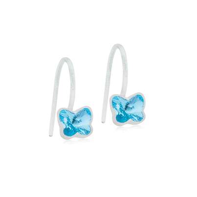 Sie sehen eine Packung Blomdahl Ohrhänger Butterfly aquamarine 5mm, Produktbild: 01 Blomdahl Ohrhänger Butterfly aquamarine 5mm, A-Nr.: 6020009 - 01