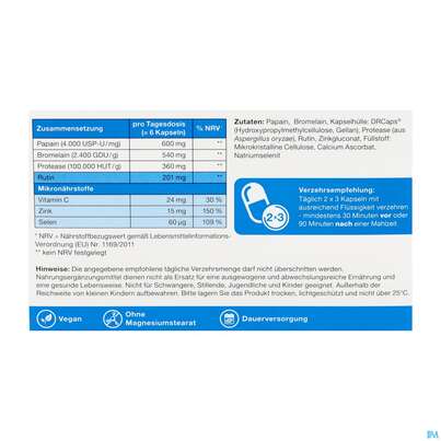 Enzym Bromelain/kapseln Complex Hochdosiert Gelencium 200st, A-Nr.: 5885983 - 03