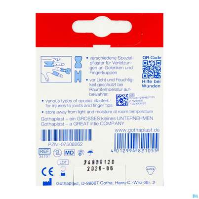 Sie sehen eine Packung Erste Hilfe Handwerkerbox Spezialpflaster 7st, Produktbild: 03 Erste Hilfe Handwerkerbox Spezialpflaster 7st, A-Nr.: 2418330 - 03