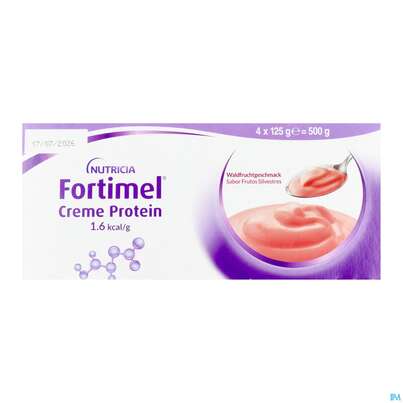 Fortimel/creme Protein 125g Waldfrucht Becher 4st, A-Nr.: 5894700 - 08