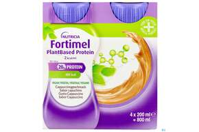 Fortimel/plantbased/protein 200ml Flasche Cappuccino 4st, A-Nr.: 5919624 - 01