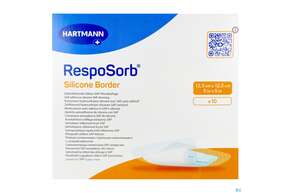 Wundauflagen Resposorb/silicone Border Steril 12,5x12,5cm 10st, A-Nr.: 5891162 - 01