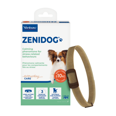 Sie sehen eine Packung Zenidog Halsband für Welpen und kleine Hunde bis zu 10 kg, Produktbild: 01 Zenidog Halsband für Welpen und kleine Hunde bis zu 10 kg, A-Nr.: 6028086 - 01
