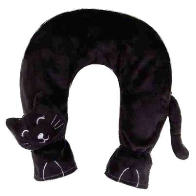 Sie sehen eine Packung Wärmflasche Nacken Flausch Katze schwarz 1,4L, Produktbild: 01 Wärmflasche Nacken Flausch Katze schwarz 1,4L, A-Nr.: 5673896 - 01