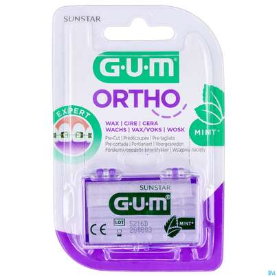 Sie sehen eine Packung Zahnpflege Gum Orthodontisches Wachs Minzgeschmack Nr 724 1st, Produktbild: 04 Zahnpflege Gum Orthodontisches Wachs Minzgeschmack Nr 724 1st, A-Nr.: 5632101 - 04