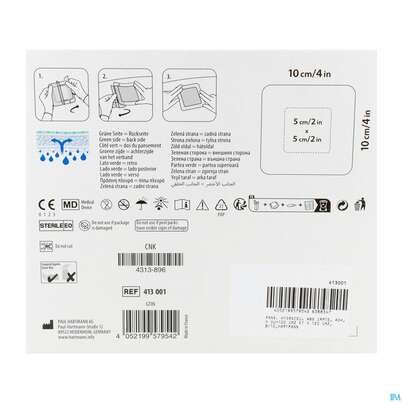 Wundauflagen Resposorb/silicone Border Steril 10x10cm 10st, A-Nr.: 5891156 - 03