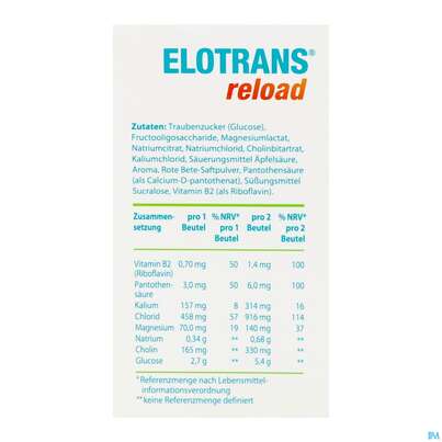 Elotrans Reload Pulver Apfel-geschmack Beute 15st, A-Nr.: 5972943 - 08