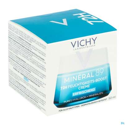 Sie sehen eine Packung Vichy Mineral 89 Creme Mit Duftstoffe 50ml, Produktbild: 03 Vichy Mineral 89 Creme Mit Duftstoffe 50ml, A-Nr.: 5670811 - 03