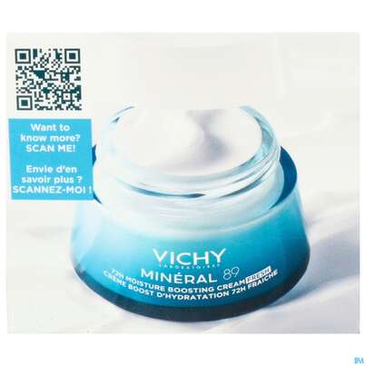 Sie sehen eine Packung Vichy Mineral 89 Creme Mit Duftstoffe 50ml, Produktbild: 08 Vichy Mineral 89 Creme Mit Duftstoffe 50ml, A-Nr.: 5670811 - 08