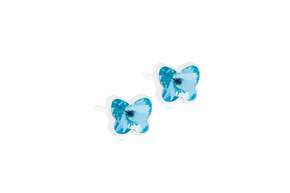 Blomdahl Ohrstecker Schmetterlinge blau, A-Nr.: 6020179 - 01