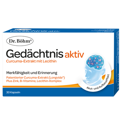 Sie sehen eine Packung Dr. Böhm Gedächtnis aktiv, Produktbild: 01 Dr. Böhm Gedächtnis aktiv, A-Nr.: 4997881 - 01