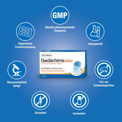 Sie sehen eine Packung Dr. Böhm Gedächtnis aktiv, Produktbild: 04 Dr. Böhm Gedächtnis aktiv, A-Nr.: 4997881 - 04