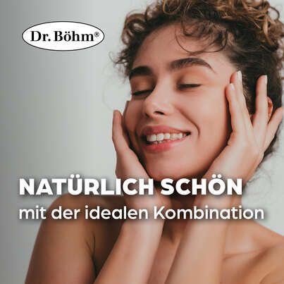 Sie sehen eine Packung Dr. Böhm Hyaluron complex Tabletten + Hyaluron Serum, Produktbild: 02 Dr. Böhm Hyaluron complex Tabletten + Hyaluron Serum, A-Nr.: 4835552 - 02