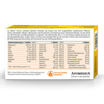 Sie sehen eine Packung Dr. Böhm Immun complex, Produktbild: 06 Dr. Böhm Immun complex, A-Nr.: 3847607 - 06