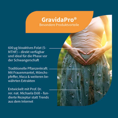 Sie sehen eine Packung NatuGena GravidaPro Kapseln, Produktbild: 02 NatuGena GravidaPro Kapseln, A-Nr.: 5719581 - 02