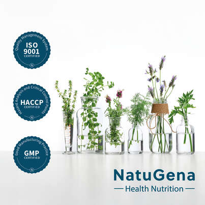 Sie sehen eine Packung NatuGena L-Tryptophan 500 Kapseln, Produktbild: 05 NatuGena L-Tryptophan 500 Kapseln, A-Nr.: 5926860 - 05