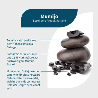 Sie sehen eine Packung NatuGena Mumijo Kapseln, Produktbild: 02 NatuGena Mumijo Kapseln, A-Nr.: 5699370 - 02