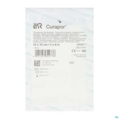 Wundverband Curapor Steril Chirurgisch 10x 15cm 1st, A-Nr.: 4534187 - 04