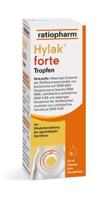 Sie sehen eine Packung Hylak forte Tropfen, Produktbild: 01 Hylak forte Tropfen, A-Nr.: 0026502 - 01