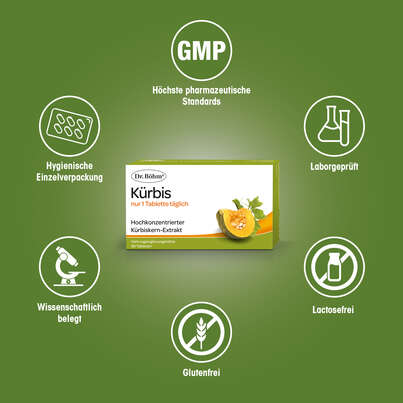 Dr. Böhm Kürbis nur 1 Tablette täglich, A-Nr.: 2552459 - 04