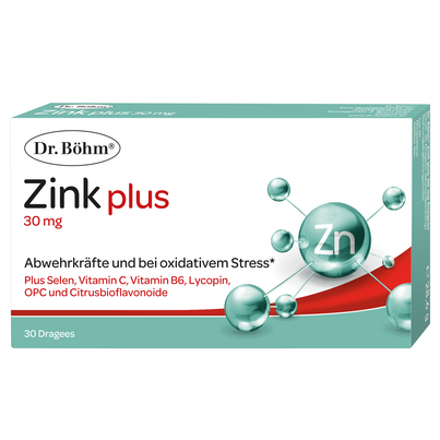 Sie sehen eine Packung Dr. Böhm Zink plus, Produktbild: 01 Dr. Böhm Zink plus, A-Nr.: 4600116 - 01