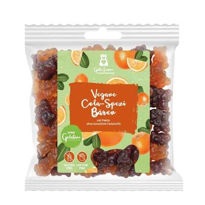 Sie sehen eine Packung NATURFEH Fruchtgummi Vegane Cola-Spezi Bären, Produktbild: 01 NATURFEH Fruchtgummi Vegane Cola-Spezi Bären, A-Nr.: 5861764 - 01