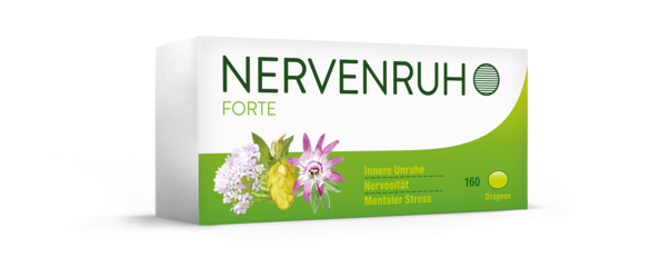 Sie sehen eine Packung Nervenruh forte®, Produktbild: 01 Nervenruh forte®, A-Nr.: 1286961 - 01