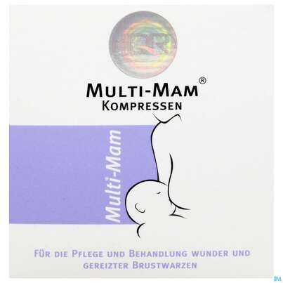 Sie sehen eine Packung Multi-mam Kompressen 12st, Produktbild: 02 Multi-mam Kompressen 12st, A-Nr.: 2648969 - 02