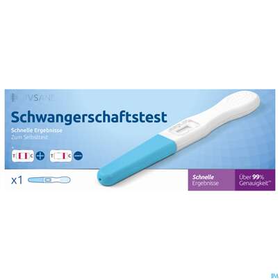 Sie sehen eine Packung Schwangerschaftstest Livsane Schnelle Ergebnisse 1st, Produktbild: 02 Schwangerschaftstest Livsane Schnelle Ergebnisse 1st, A-Nr.: 5333031 - 02
