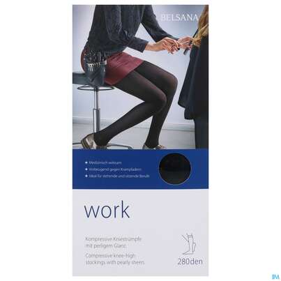 Sie sehen eine Packung Stuetzstruempfe Belsana/work Ad Knie Gr M Teint 2st, Produktbild: 02 Stuetzstruempfe Belsana/work Ad Knie Gr M Teint 2st, A-Nr.: 5225494 - 02