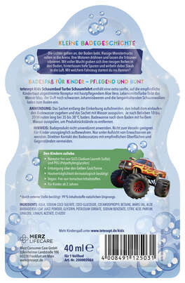 TETESEPT KIDS SCHAUMBAD Turbo Schaumfahrt 40ml, A-Nr.: 6117654 - 04
