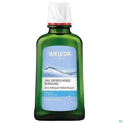 Sie sehen eine Packung Weleda Reinigung 2in1 Erfrischend 100ml, Produktbild: 06 Weleda Reinigung 2in1 Erfrischend 100ml, A-Nr.: 3377018 - 06