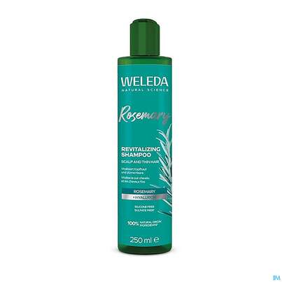 Sie sehen eine Packung Shampoon Weleda Rosmarin Revitalizing 250ml, Produktbild: 03 Shampoon Weleda Rosmarin Revitalizing 250ml, A-Nr.: 5911083 - 03