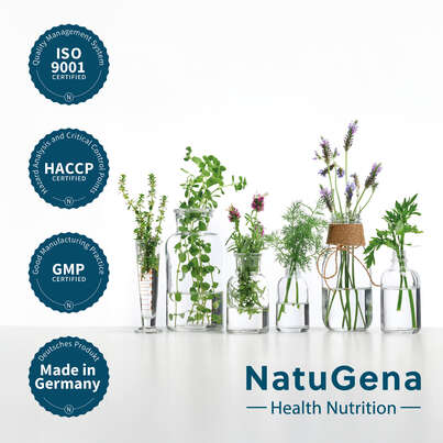 Sie sehen eine Packung NatuGena BactoGena SR & C Kapseln, Produktbild: 05 NatuGena BactoGena SR & C Kapseln, A-Nr.: 6040331 - 05