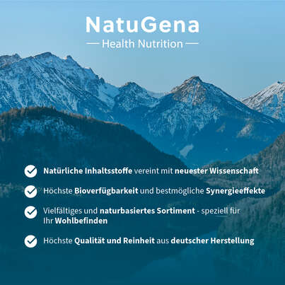 Sie sehen eine Packung NatuGena Blutzucker Modulator Kapseln, Produktbild: 06 NatuGena Blutzucker Modulator Kapseln, A-Nr.: 6035985 - 06