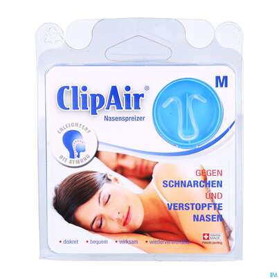 Sie sehen eine Packung Schnarch Clip Air Nasenklammer Gegen Schnarchen Freie Atmung Gr M 1pk, Produktbild: 01 Schnarch Clip Air Nasenklammer Gegen Schnarchen Freie Atmung Gr M 1pk, A-Nr.: 4518544 - 01
