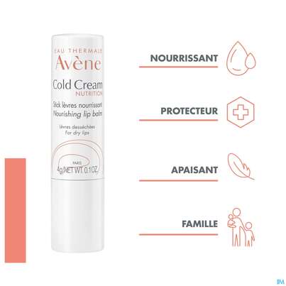 Avene Cold Cream Lippenpflegestift Reichhaltig 4g, A-Nr.: 5596894 - 09